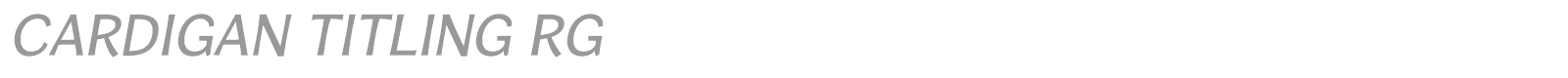 Cardigan Titling font preview